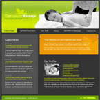 Massage therapy flash template
