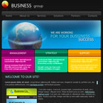 Business Group Flash CMS Template