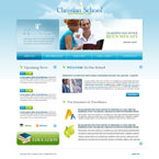 Christian school CMS flash template