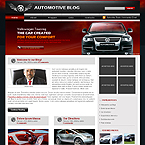 Automotive blog wordpress theme flash animated