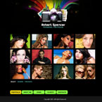 Photographer website CMS v3 flash template