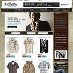 Clothes oscommerce website template