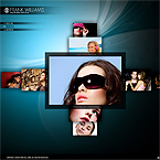 Online photoportfolio CMS v3 flash template