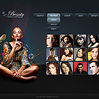 Beauty models portfolio CMSv3 template