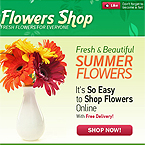 Flower shop facebook template
