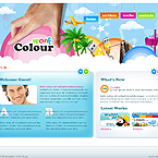Colour works studio XML gallery flash template