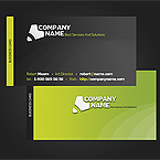 Green Co business card template