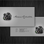 Exquisite photo business card template