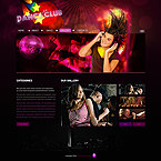 Dance club XML gallery flash template