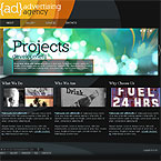 Advertising agency CMS Flash template