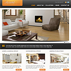 Accent interior design website template