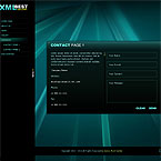 Aurora blu shine XML gallery flash template