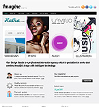 Imagine design blog wordpress theme