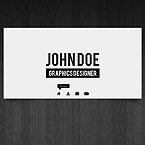 Graphics designer personal v-card template