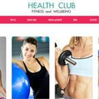 Fitness Health Club Flash XML template