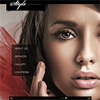 Hair Salon Flash Website Template
