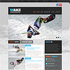 Wakeboarding Sport Site Template