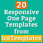 20 Premium Responsive One Page Templates