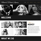 Model Agency Web Page Template