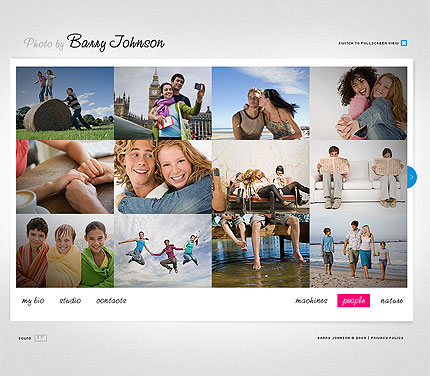 Photographer FlashMoto CMS Template