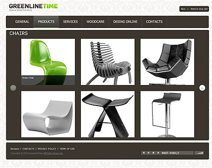 Furniture Fancy CMS template with ecommerce