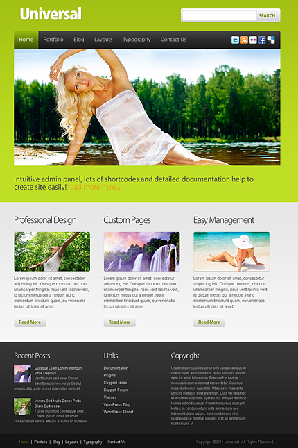 Universal Wordpress Theme