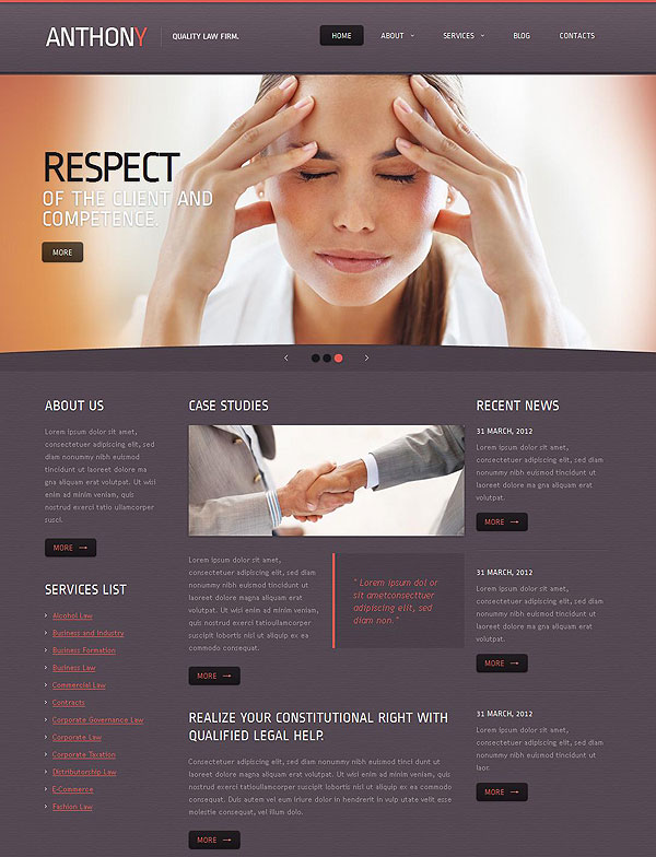 Law Firm Joomla Template