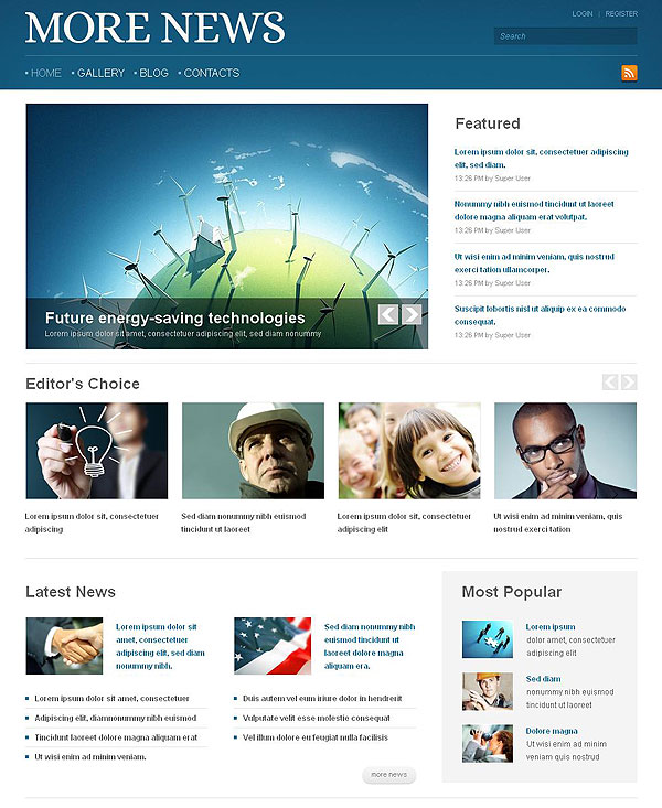 News Magazine Joomla Template