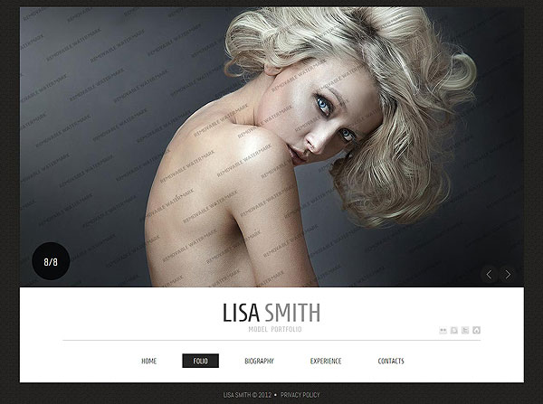 Model Portfolio Web Template