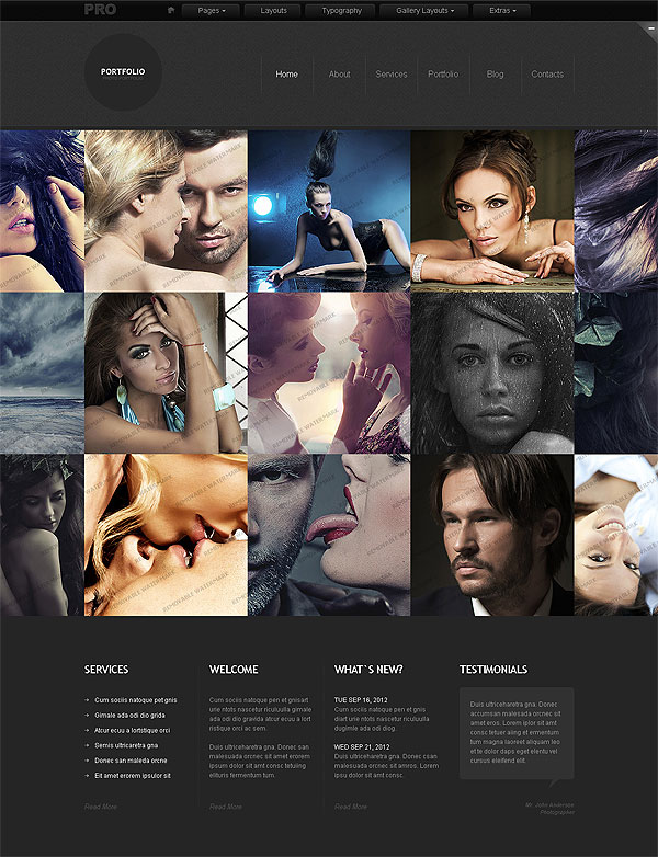 Pictures Photo Site Template