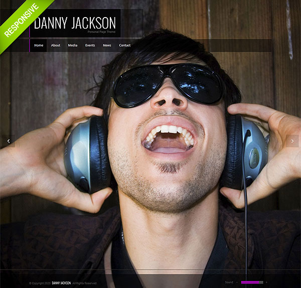 Musician Responsive Website Template