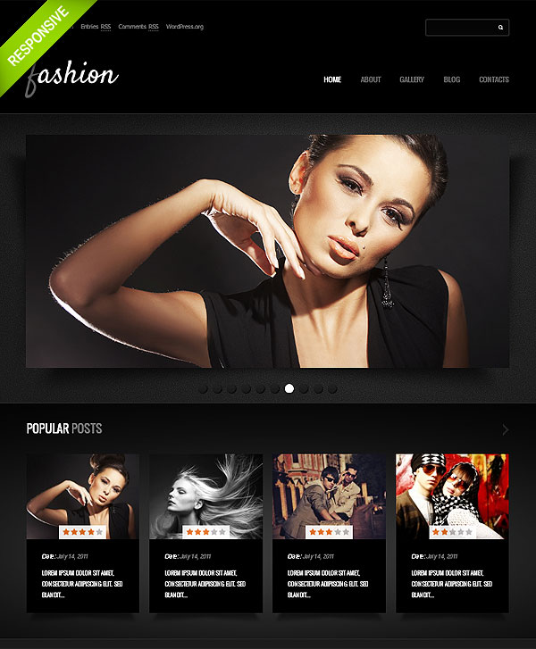 Models Fashion And Beauty Wordpress Theme