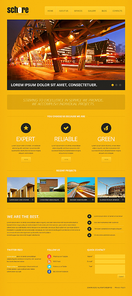 Company Projects Wordpress Theme