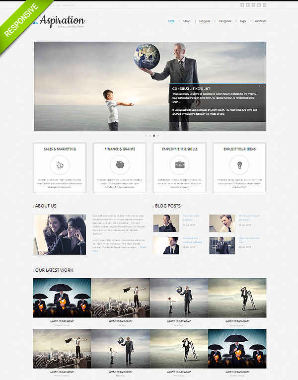 Clean Corporate Twitter Bootstrap Template