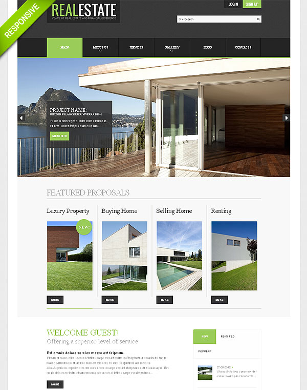 Real Estate Joomla Template