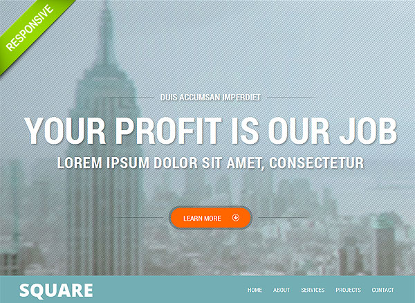 Business Parallax Responsive Site Theme