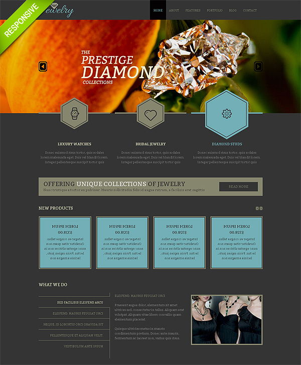 Jewelry Responsive Bootstrap Website Template
